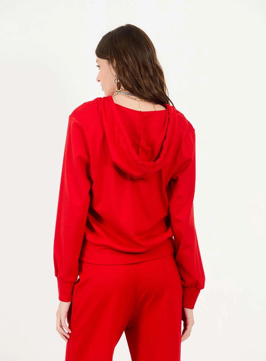 Blusão Com Capuz Vermelho 2