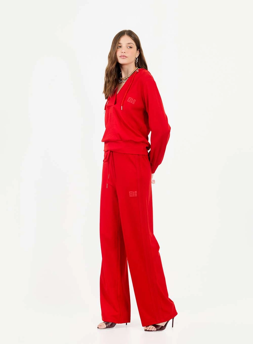 Blusão Com Capuz Vermelho 3