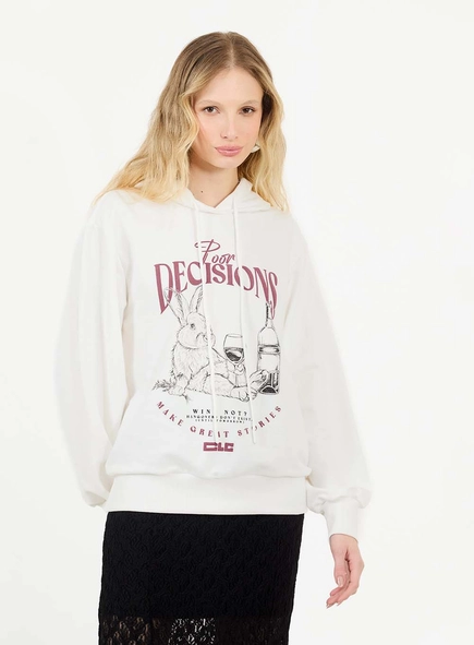 Blusão Moletom Boy Estampado Com Capuz