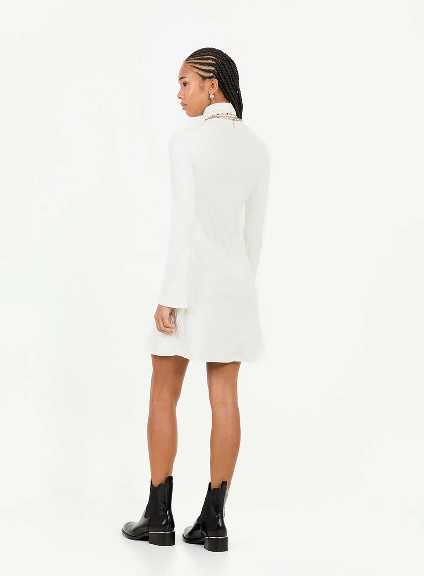 Vestido Suede Canelado Off Shell 2