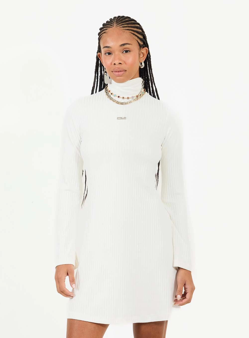 Vestido Suede Canelado Off Shell 3