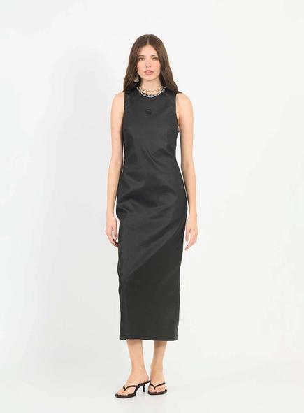 Vestido Sarja Resinada