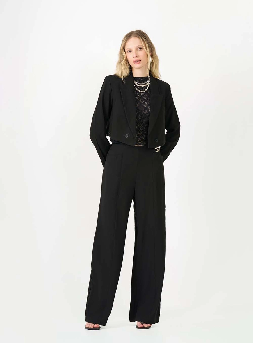 Blazer Feminina Alfaiataria Comfort Preto 3