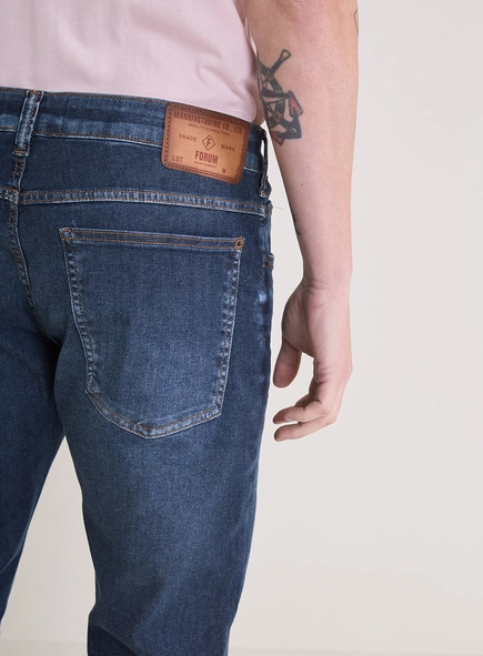Calça Jeans Masculina Paul Slim Cintura Média