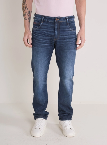Calça Jeans Masculina Paul Slim Cintura Média