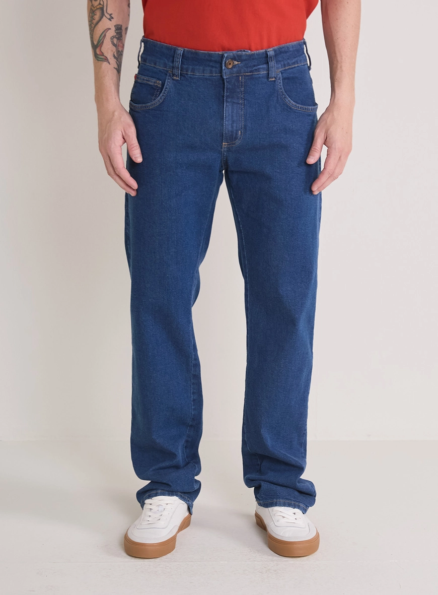 Calça Jeans Masculina Paul Regular Índigo