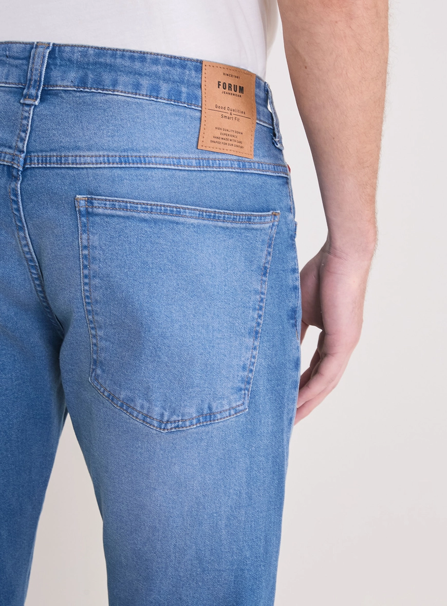 Calça Jeans Masculina Paul Slim Cintura Média Índigo