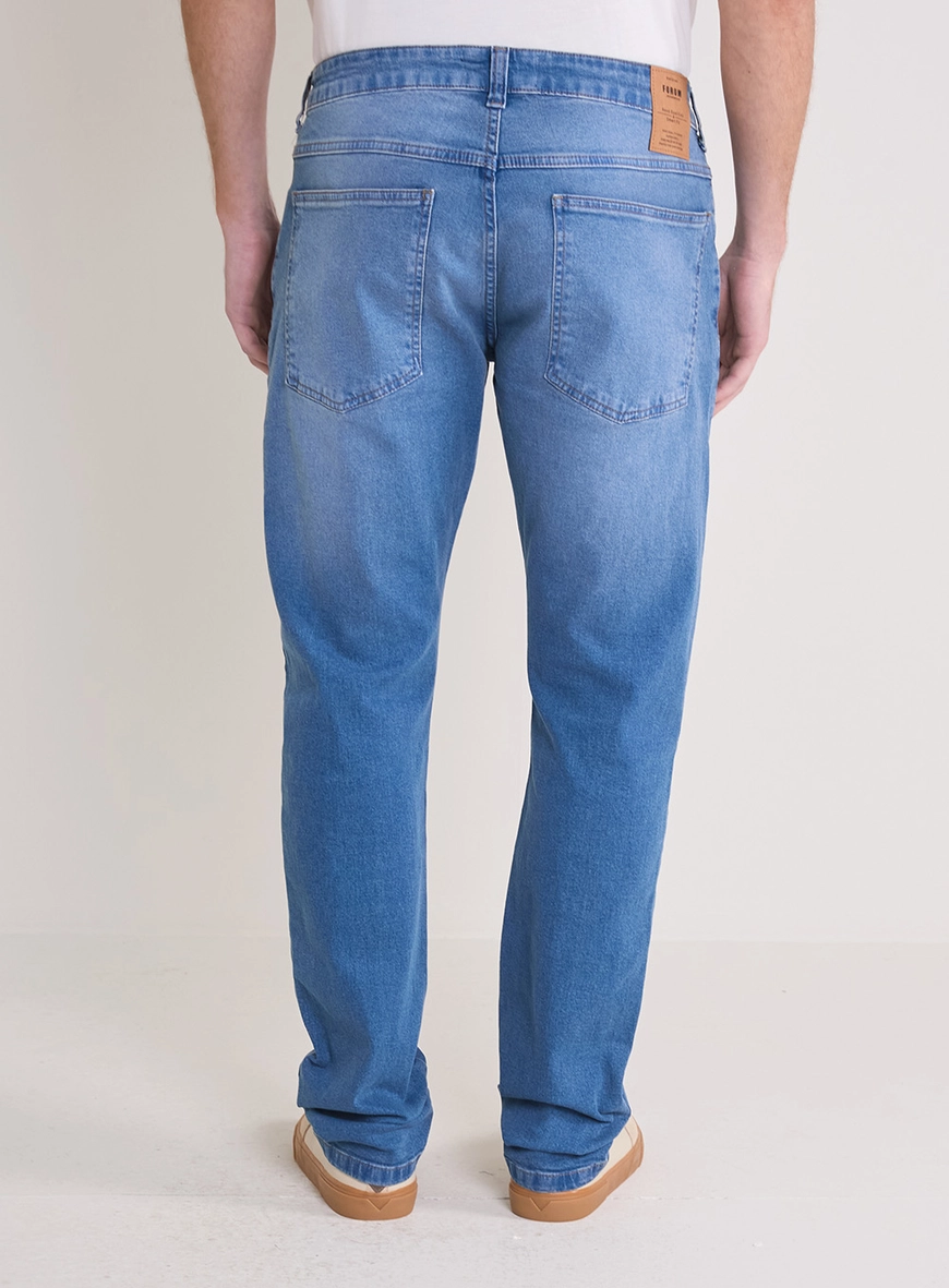 Calça Jeans Masculina Paul Slim Cintura Média Índigo