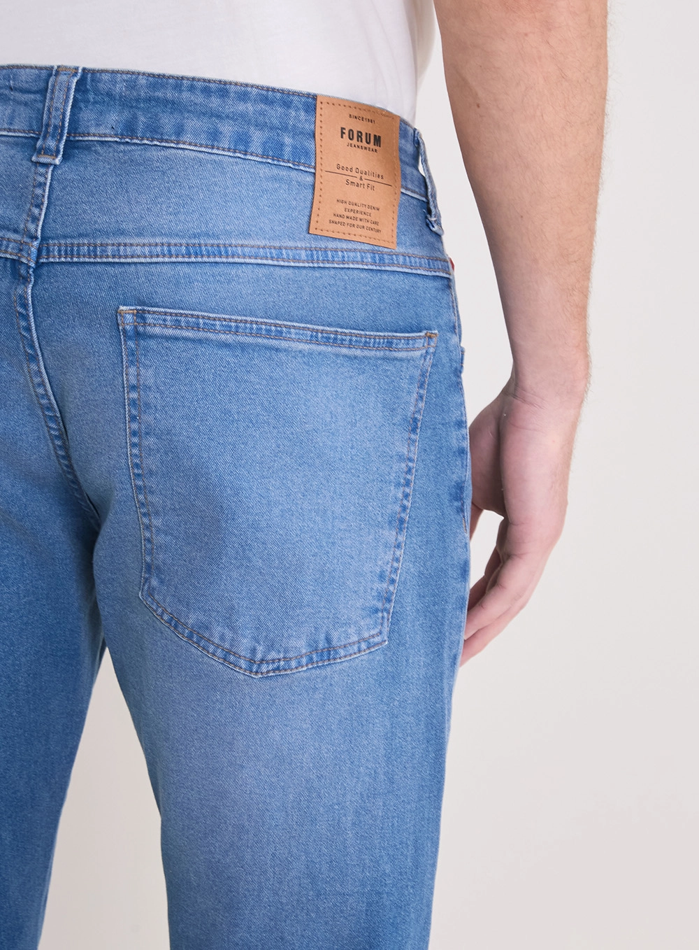 Calça Jeans Masculina Paul Slim Cintura Média Índigo 3