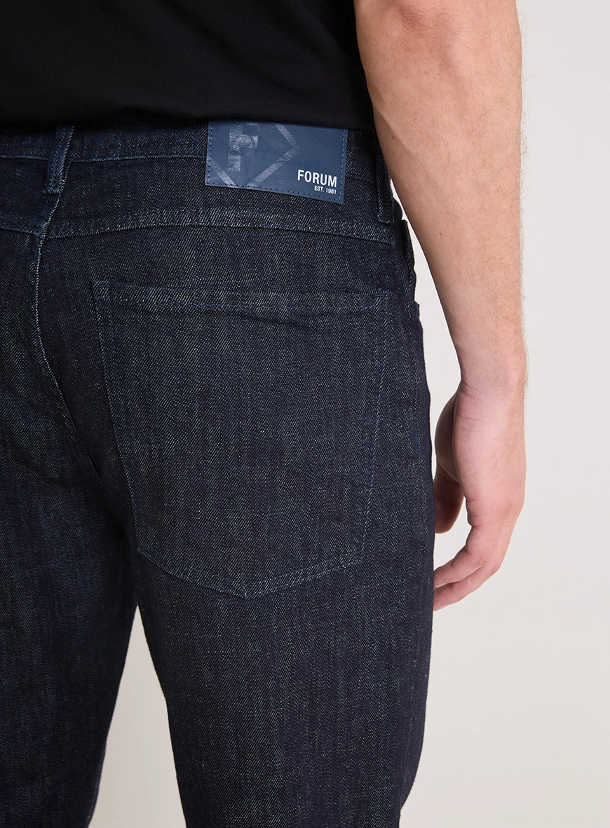 Calça Jeans Masculina Reta Cintura Média - Luciano Índigo