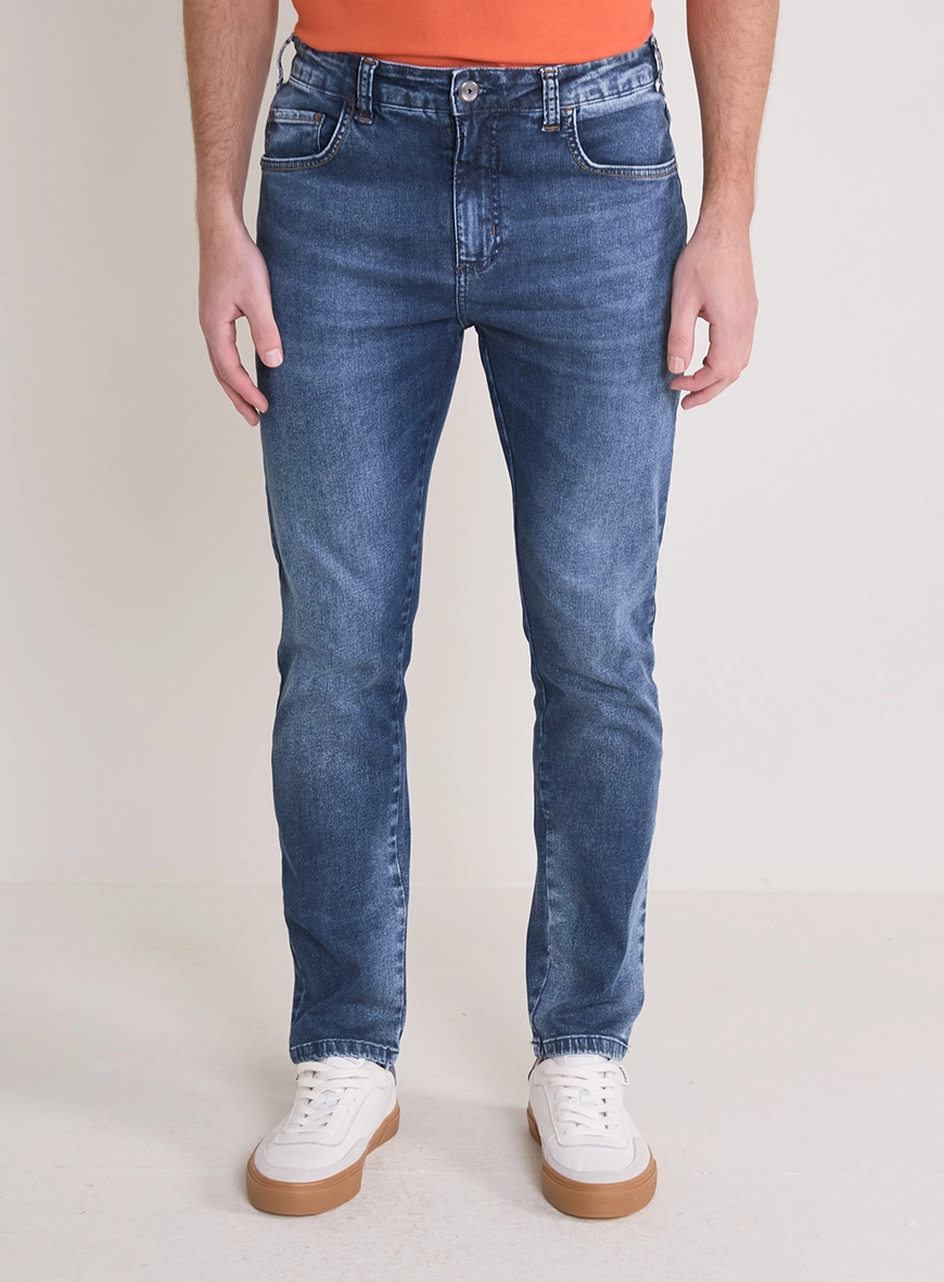 Calça Jeans Masculina Slim - Alexandre Índigo