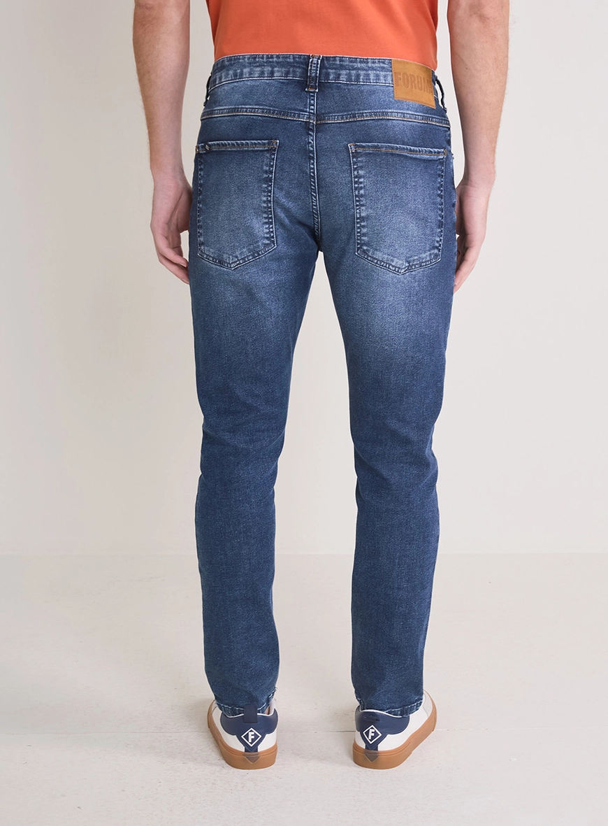 Calça Jeans Masculina Slim - Alexandre Índigo