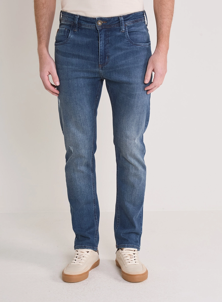 Calça Jeans Masculina Slim - Alexandre Índigo