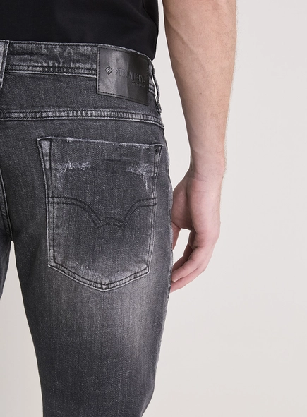 Calça Jeans Masculina Paul Slim Lavagem Estonada