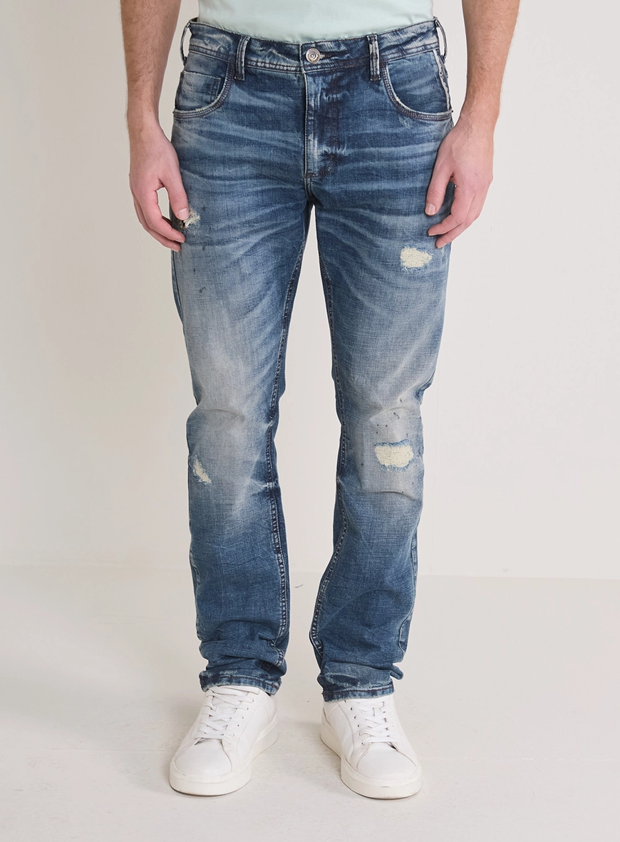 Calça Jeans Masculina Paul Slim Estonado Índigo
