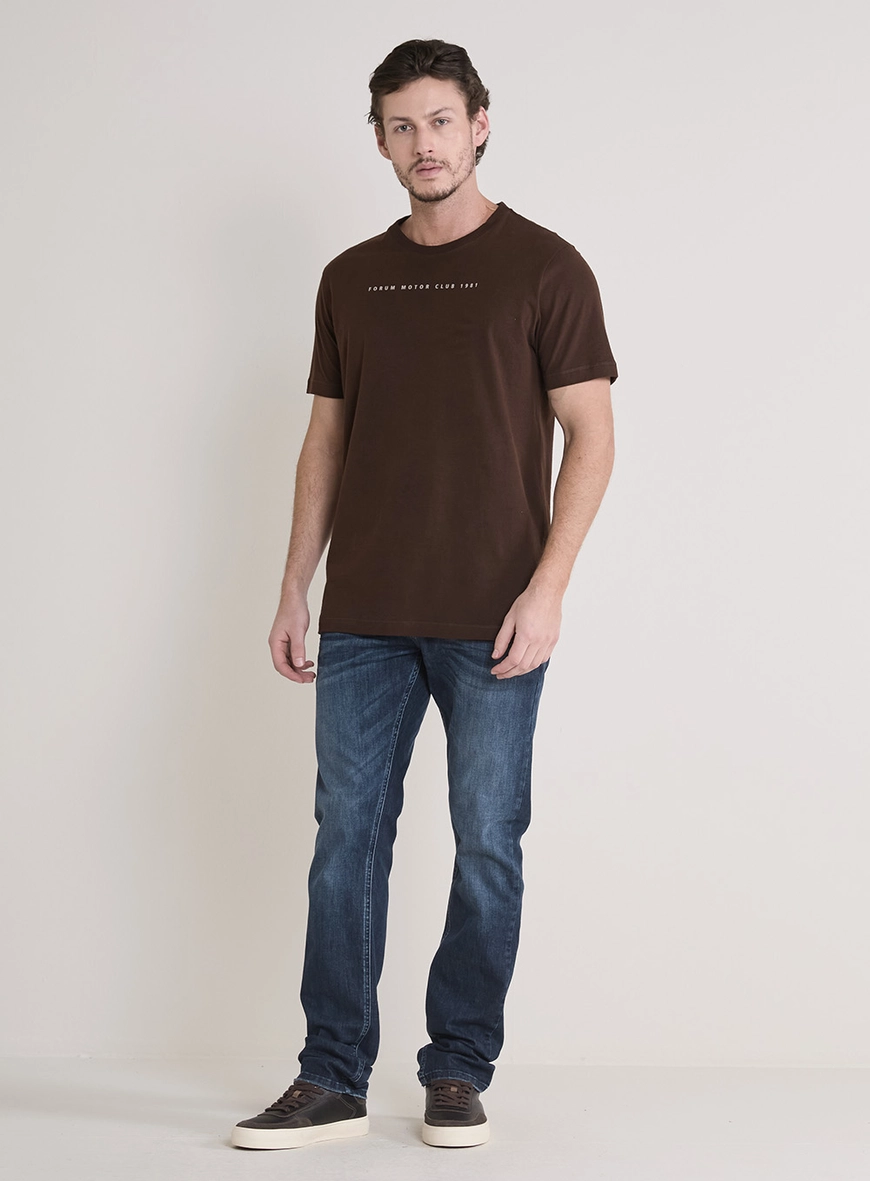 Calça Jeans Masculina Paul Slim Lavagem Escura Índigo