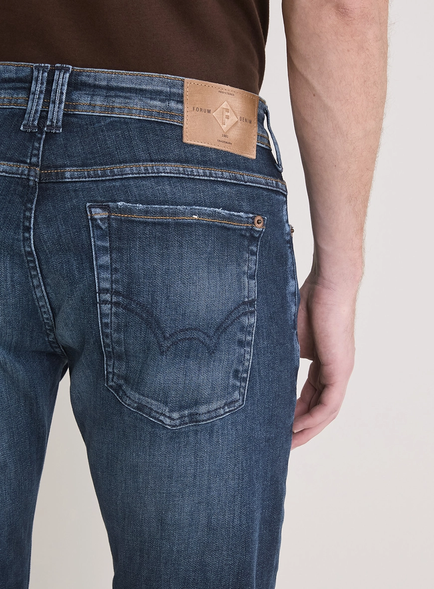 Calça Jeans Masculina Paul Slim Lavagem Escura Índigo