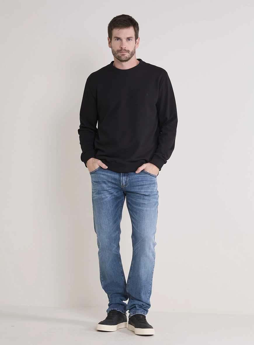Calça Jeans Masculina Paul Slim Cintura Média Índigo