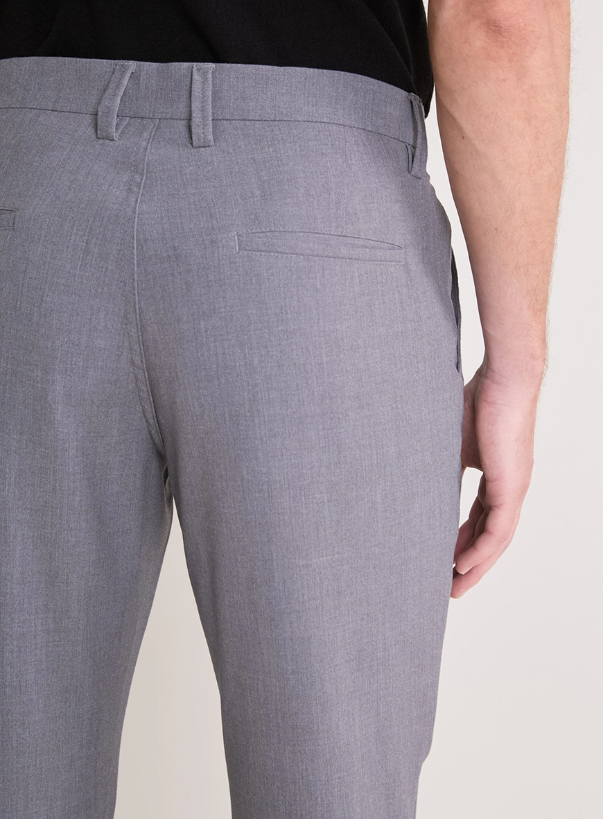 Calça Masculina Slim Alfaiataria Cinza