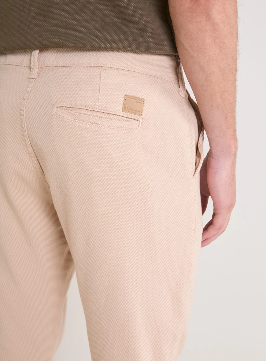 Calça Sarja Masculina Alfaiataria - Johann Bege