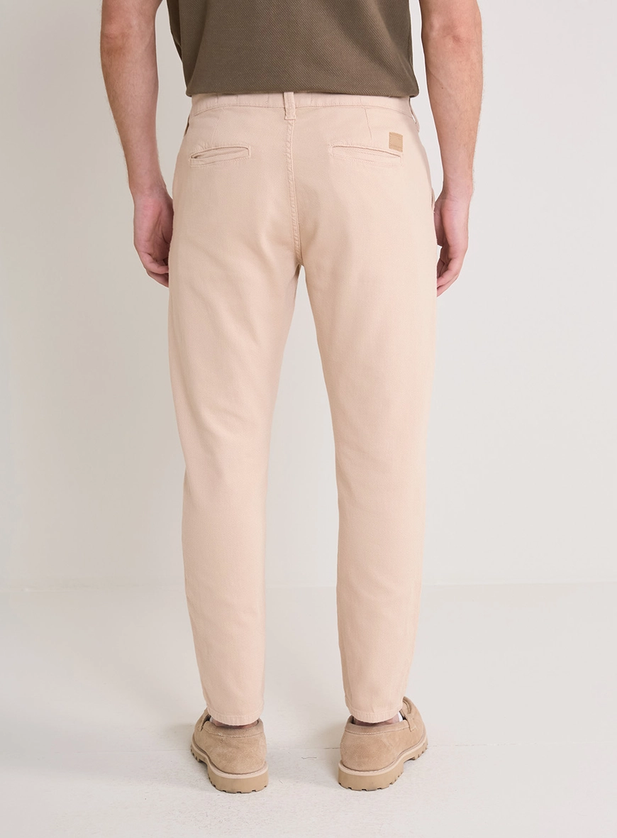 Calça Sarja Masculina Alfaiataria - Johann Bege