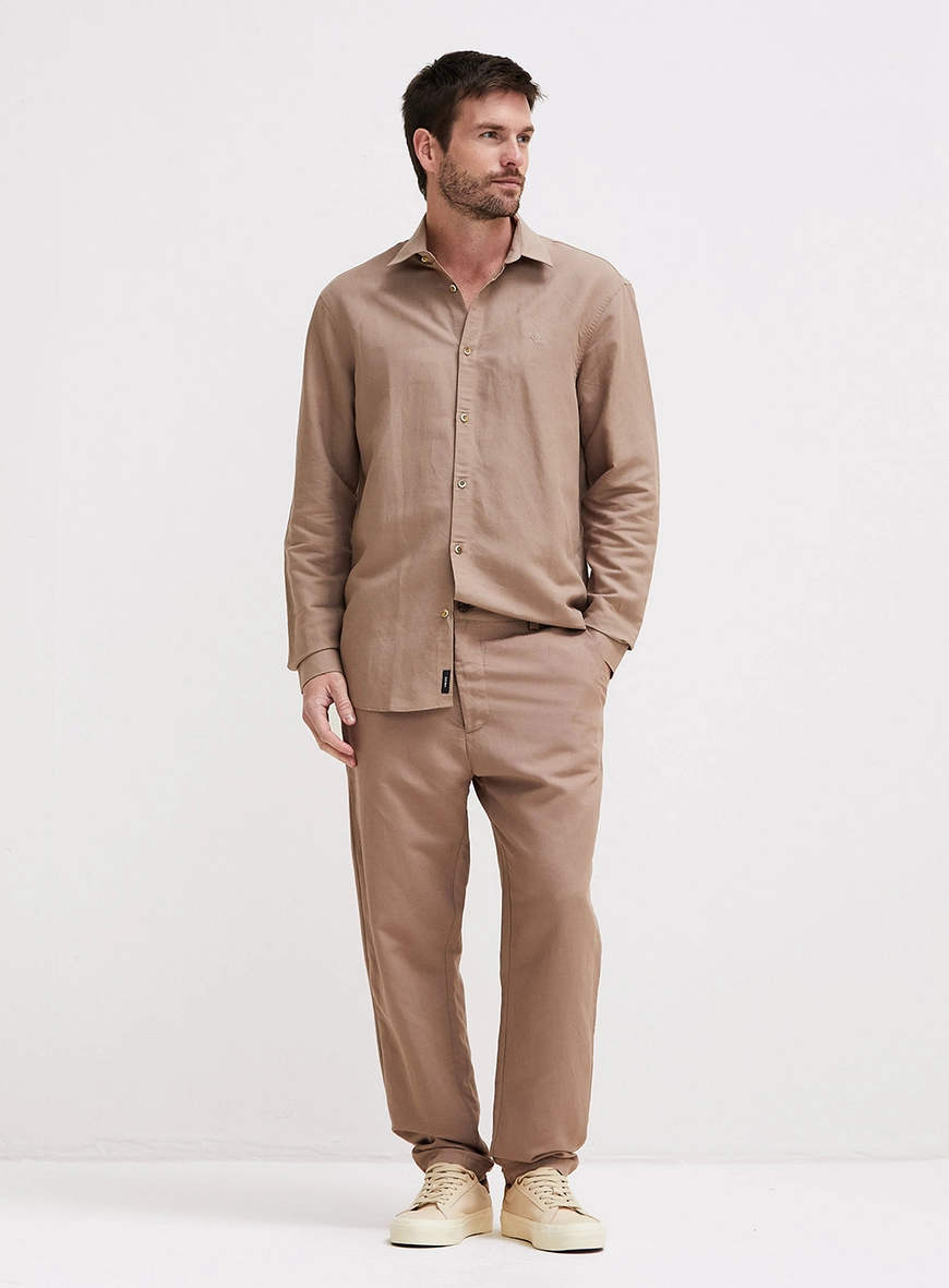 Calça Masculina Alfaiataria - Luciano Marrom