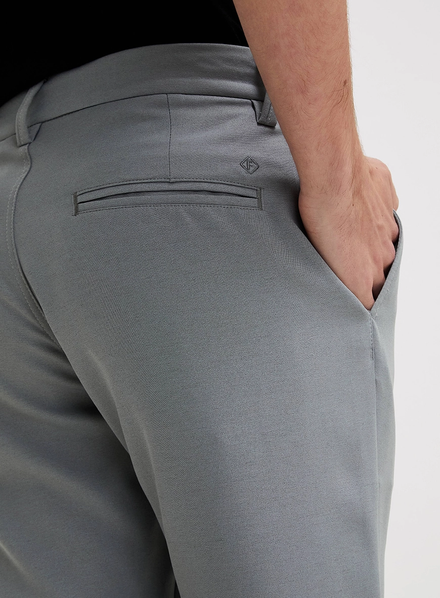 Calça Masculina Alfaiataria Slim - Johann CINZA