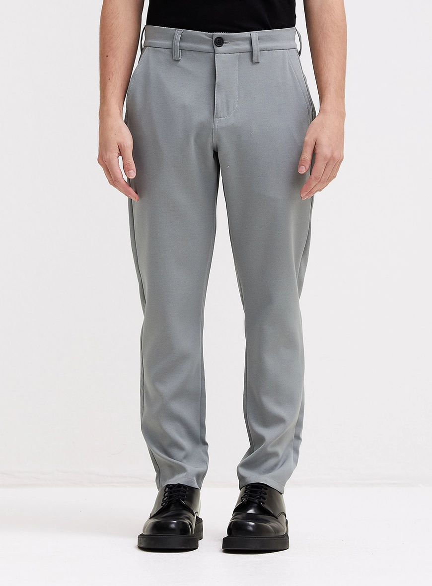 Calça Masculina Alfaiataria Slim - Johann CINZA