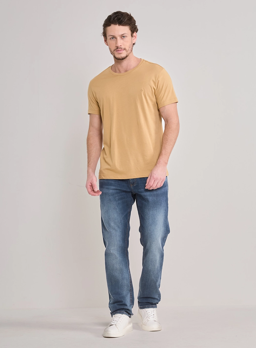 Calça Jeans Masculina Paul Slim Estonada Índigo