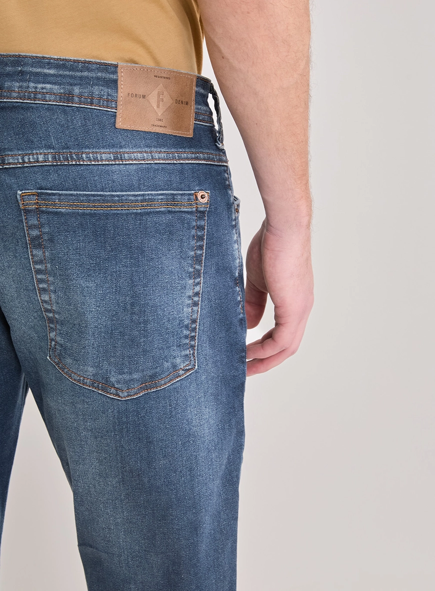 Calça Jeans Masculina Paul Slim Estonada Índigo