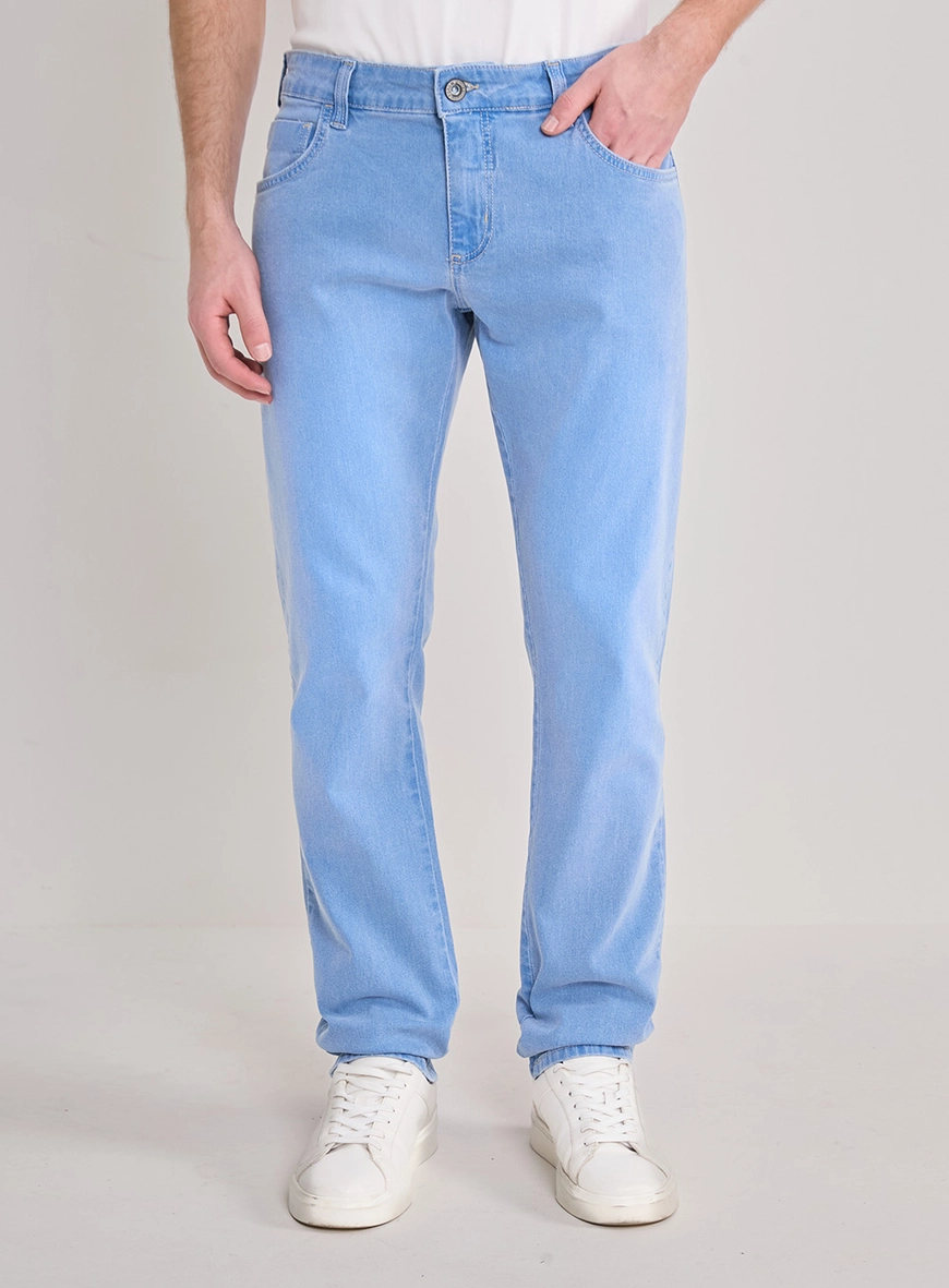 Calça Jeans Masculina Igor Skinny De Lavagem Clara Índigo