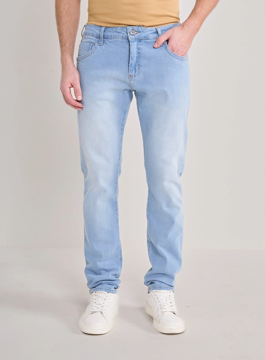 Calça Jeans Masculina Igor Skinny Lavagem Clara Índigo