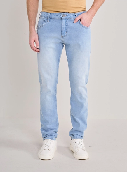 Calça Jeans Masculina Igor Skinny Lavagem Clara