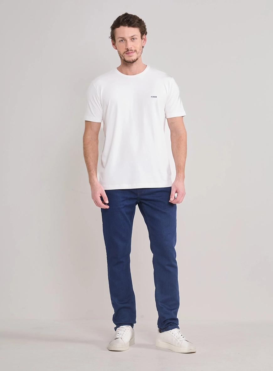 Calça Jeans Masculina Igor Skinny Lavagem Escura Índigo