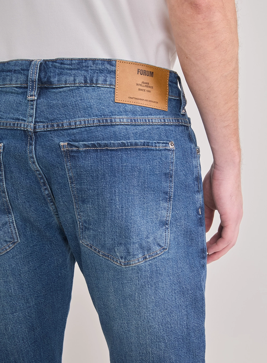 Calça Jeans Masculina Paul Slim Lavagem Clássica Índigo