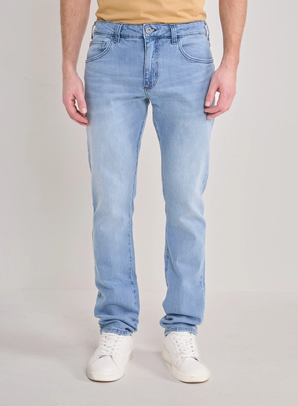 Calça Jeans Masculina Paul Slim Lavagem Clara