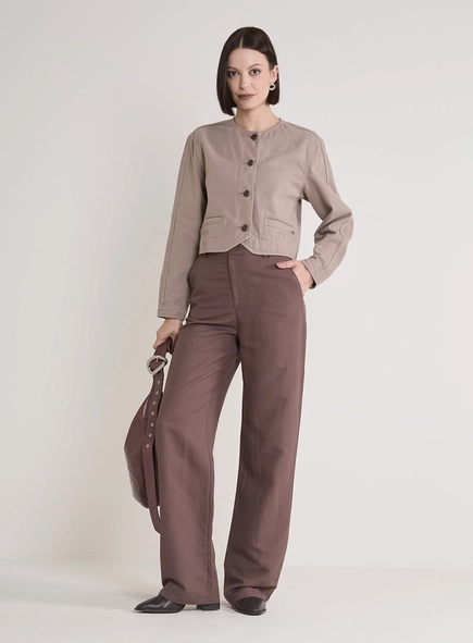 Calça Feminina Alfaiataria Reta