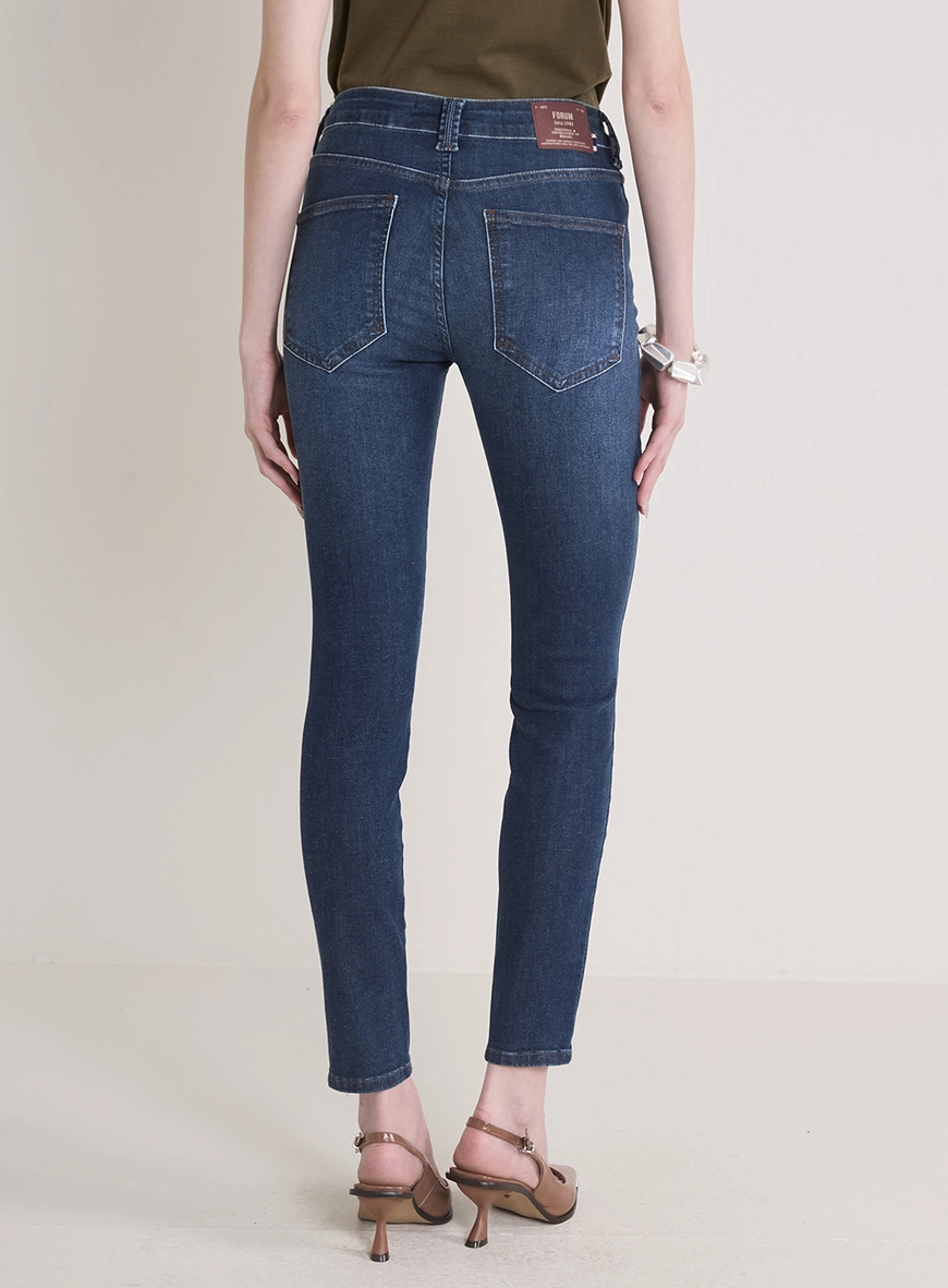 Calça Jeans Feminina Marisa Cigarrete Índigo