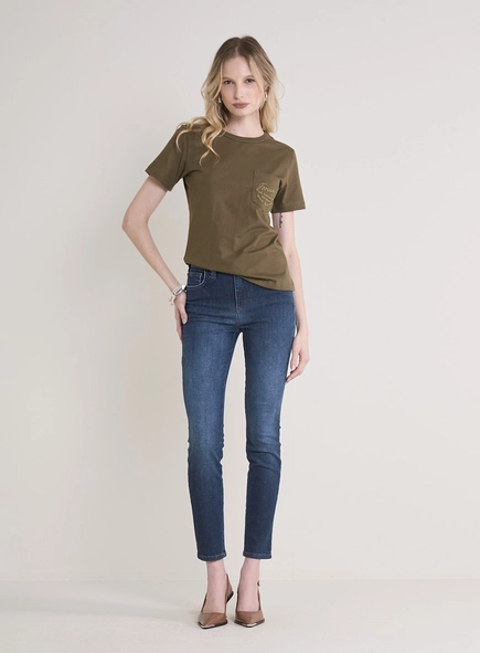 Calça Jeans Feminina Marisa Cigarrete