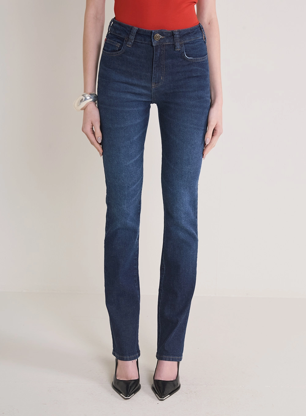 Calça Jeans Feminina Marisa Slim Índigo 2