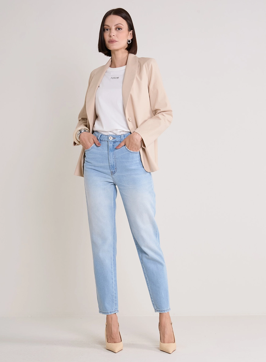 Calça Jeans Feminina Lola Reta Lavagem Clara Índigo