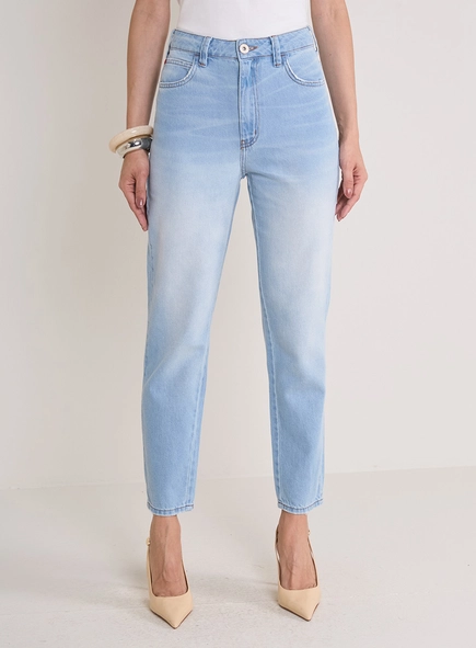 Calça Jeans Feminina Lola Reta Lavagem Clara