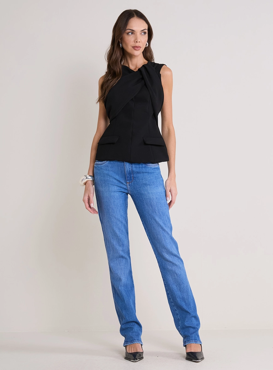 Calça Jeans Feminina Slim - Marisa Índigo