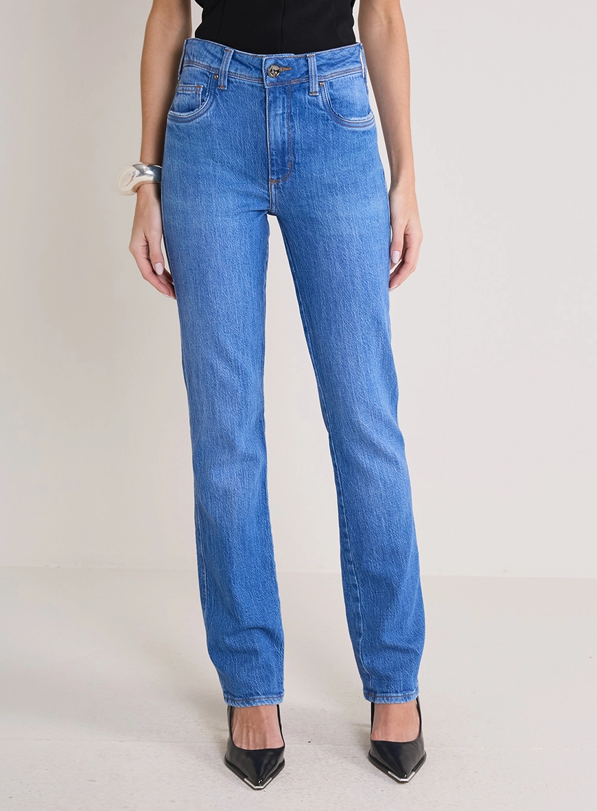 Calça Jeans Feminina Slim - Marisa Índigo