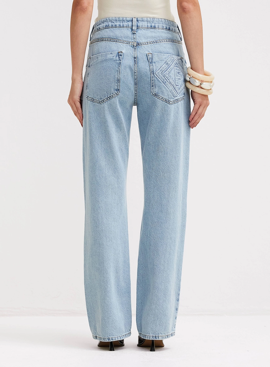 Calça Jeans Feminina Wide Leg - Raquel Índigo