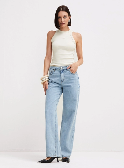 Calça Jeans Feminina Wide Leg - Raquel