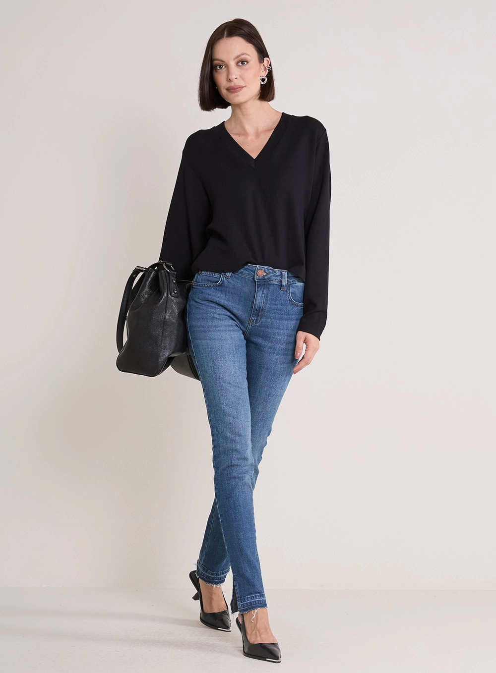Calça Jeans Feminina Marisa Skinny Índigo 1