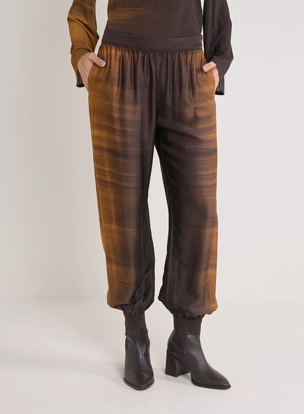 Calça Feminina Golden Gradient Franzidos