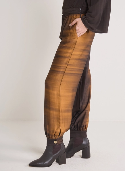 Calça Feminina Golden Gradient Franzidos