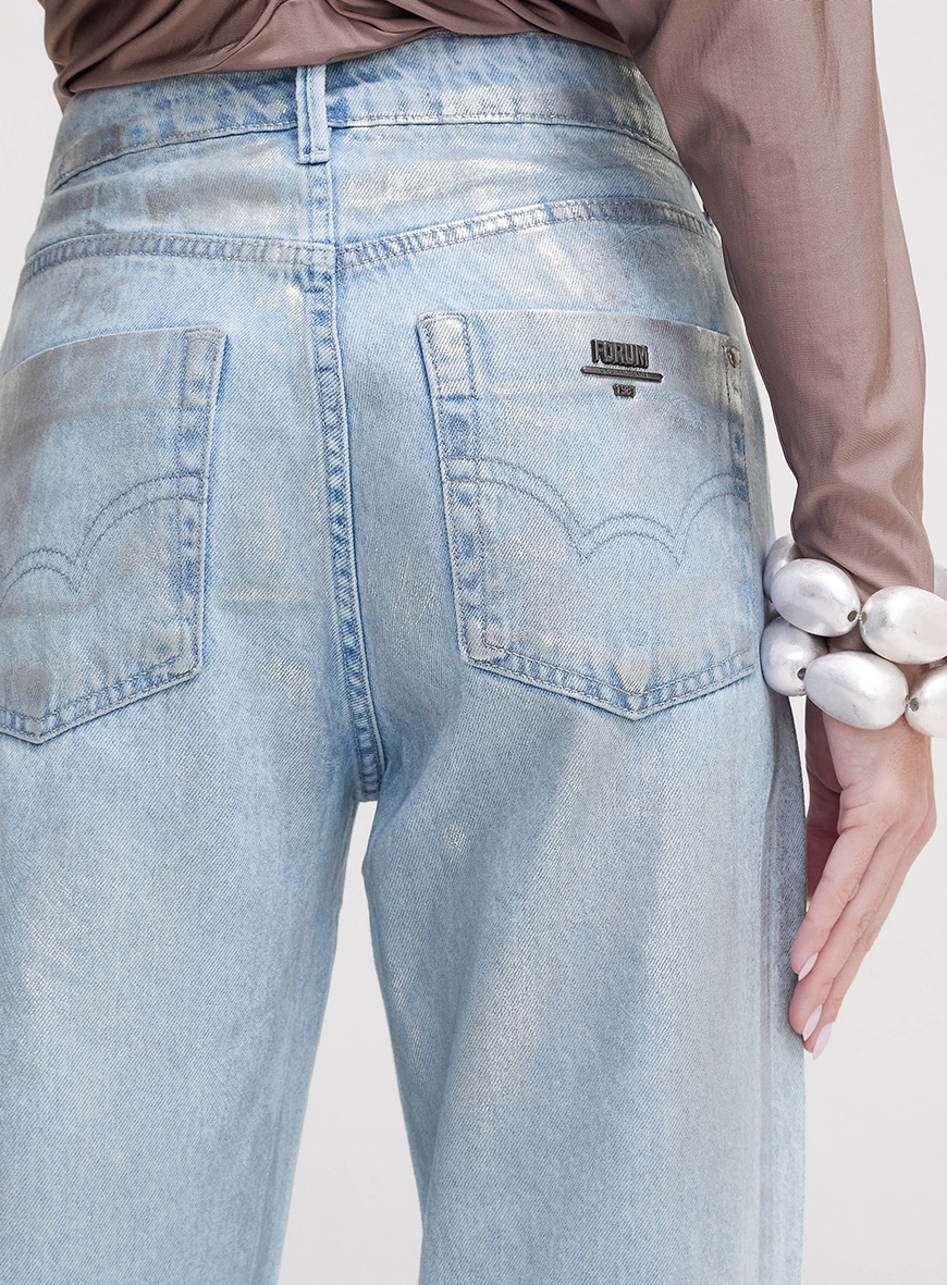 Calça Jeans Feminina Wide Leg - Raquel Índigo